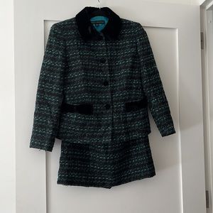 Vintage Nipon boutique two piece skirt and jacket suit set